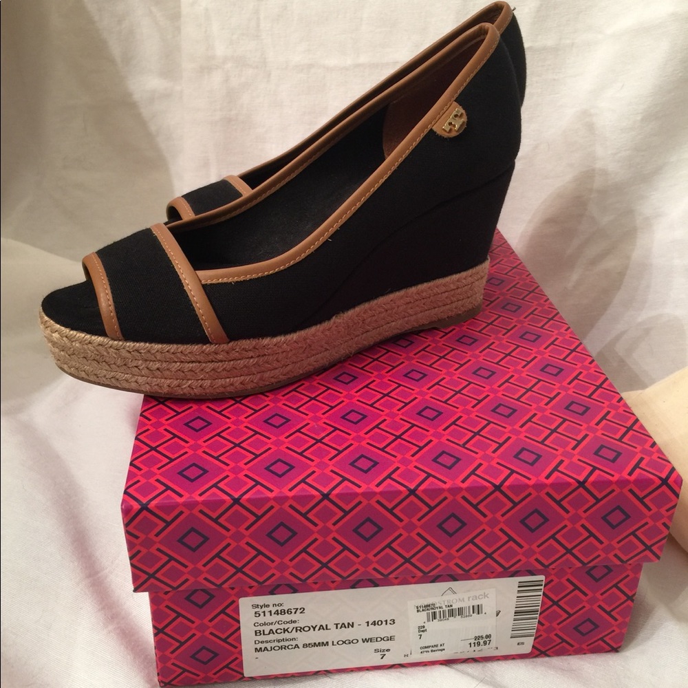 Tory Burch Black wedge